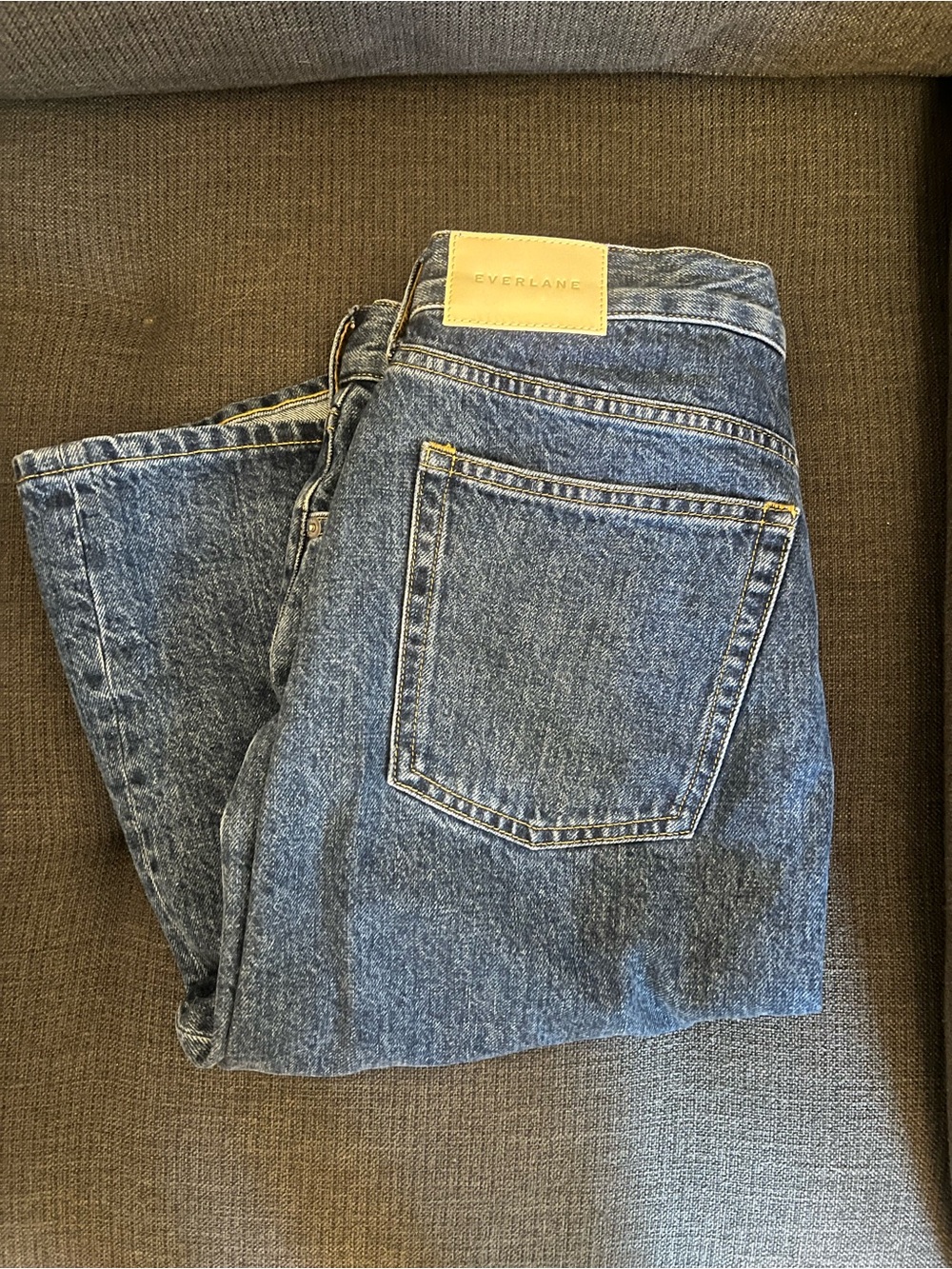 Everlane Women’s Washed Blue Denim Skirt